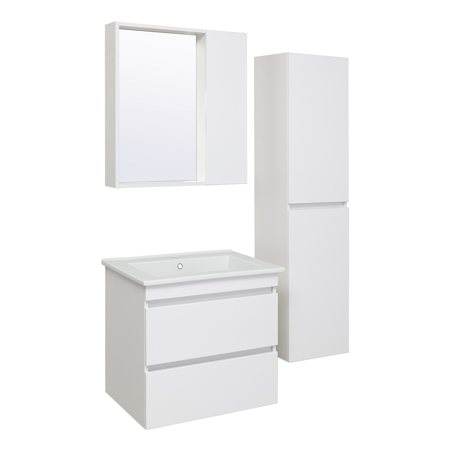 Зеркало-шкаф Runo Манхэттен 65 белый