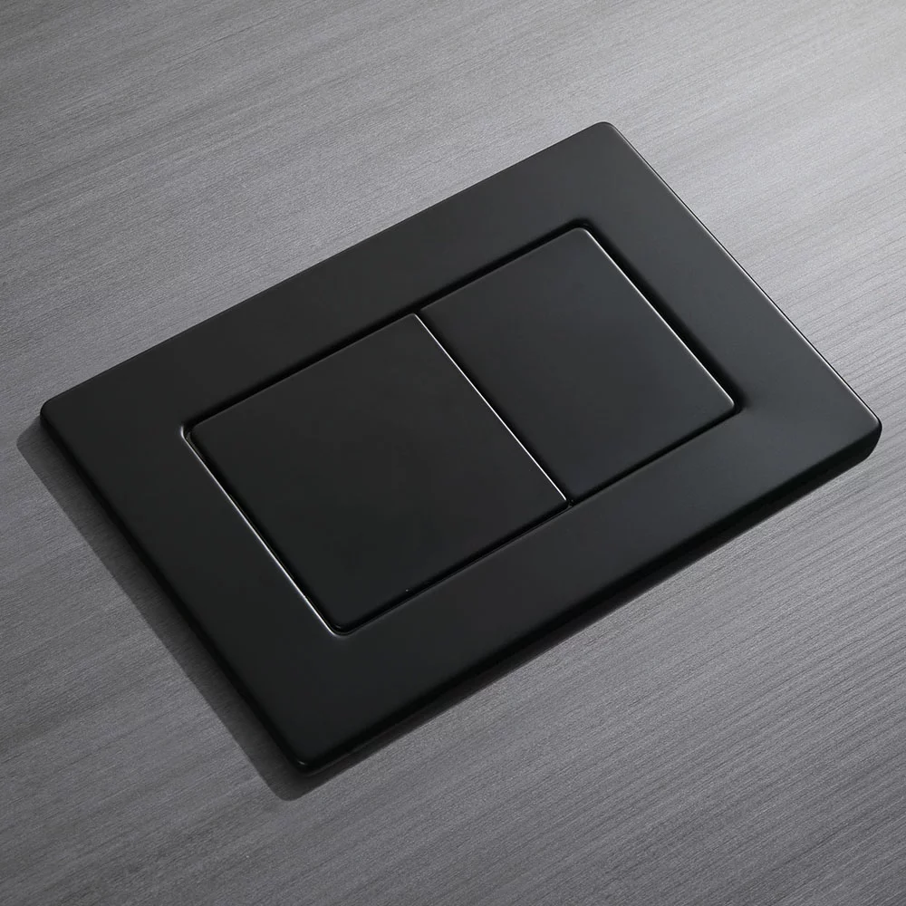 Кнопка смыва Veconi FLUSH V9, FLV9-B, 237х159х6, нержавеющая сталь, черный матовый