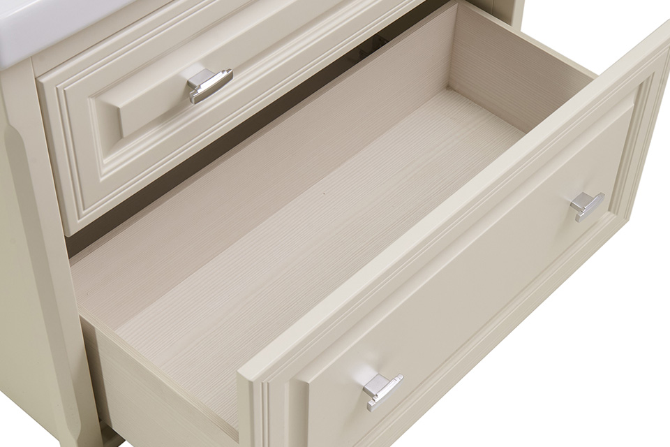 Мебель для ванной ASB Woodline Кастелло 80 комплект, подвесной, бежевый