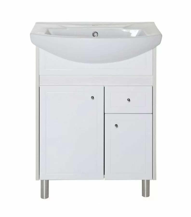 Мебель для ванной Асб-мебель Орхидея 60 комплект, напольный, белое дерево