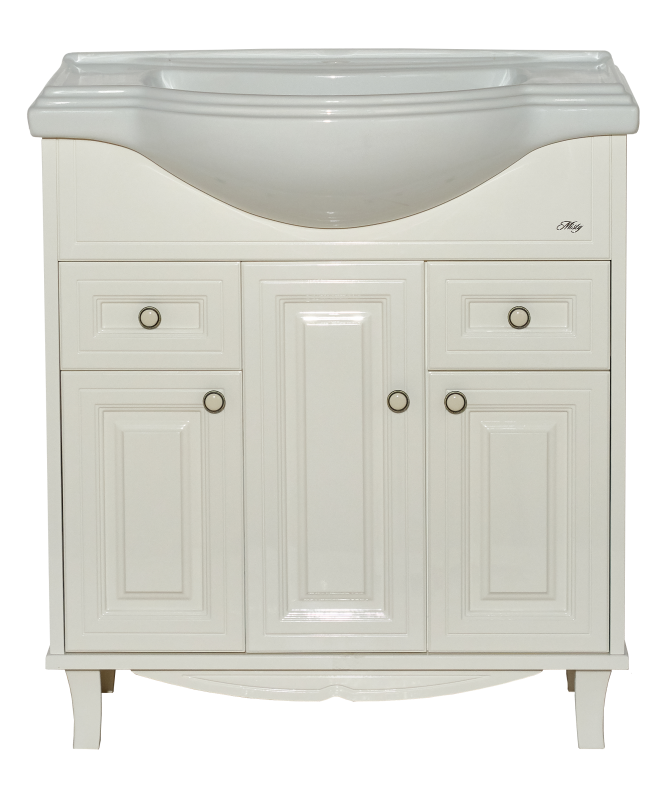 Тумба с раковиной Misty Шармель 80 бежевый