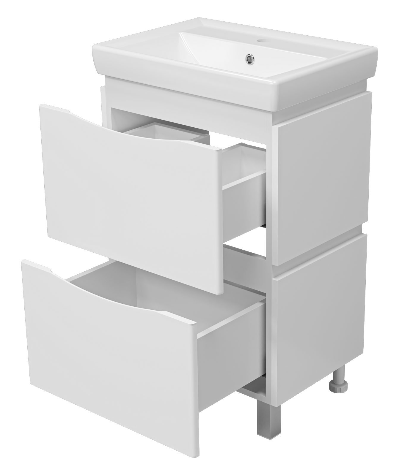 Тумба с раковиной Misty Венера 55 белый