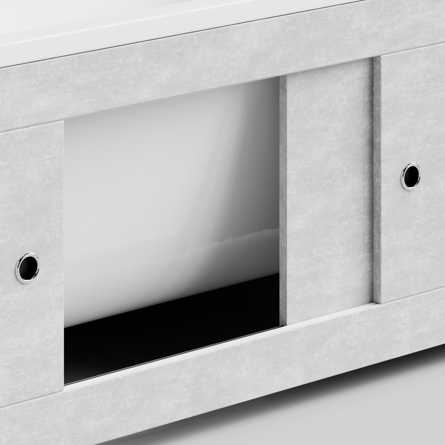 Экран под ванну Vod-ok Купе 170 раздвижной Белый камен