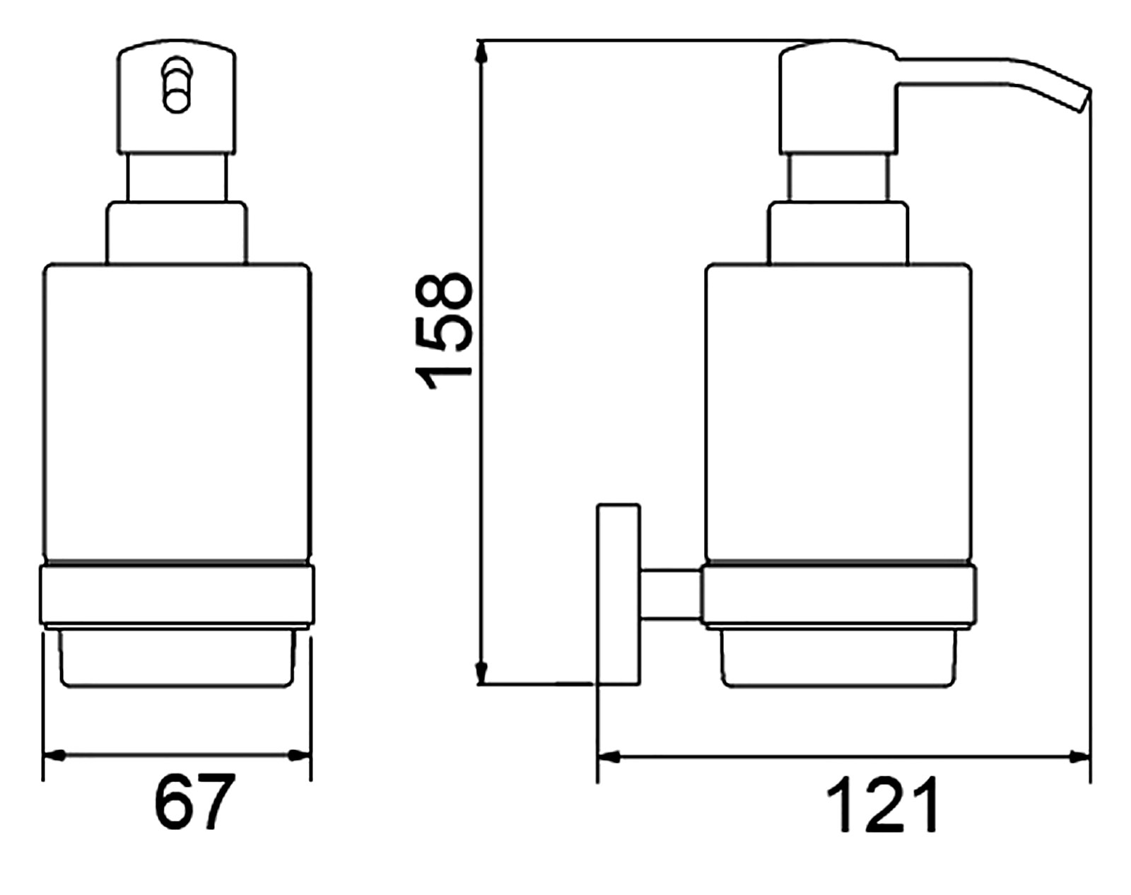 Дозатор Timo Saona 13039/13 никель