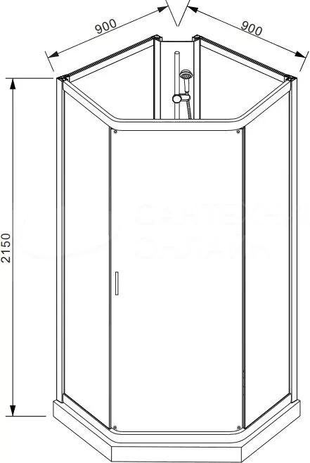 Душевая кабина Parly Penta P91 90x90