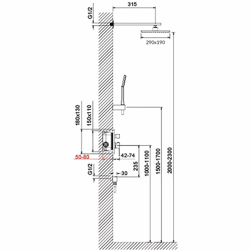 Душевой комплект Timo Selene SX-2069/17SM золото матовое