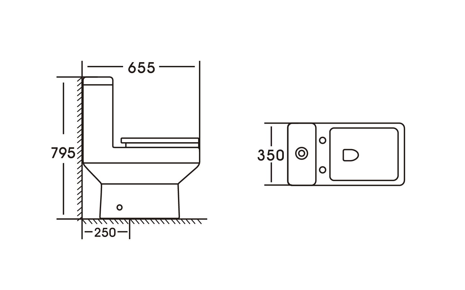 Унитаз моноблок напольный Stella Polar Теруэль KN6130000, белый