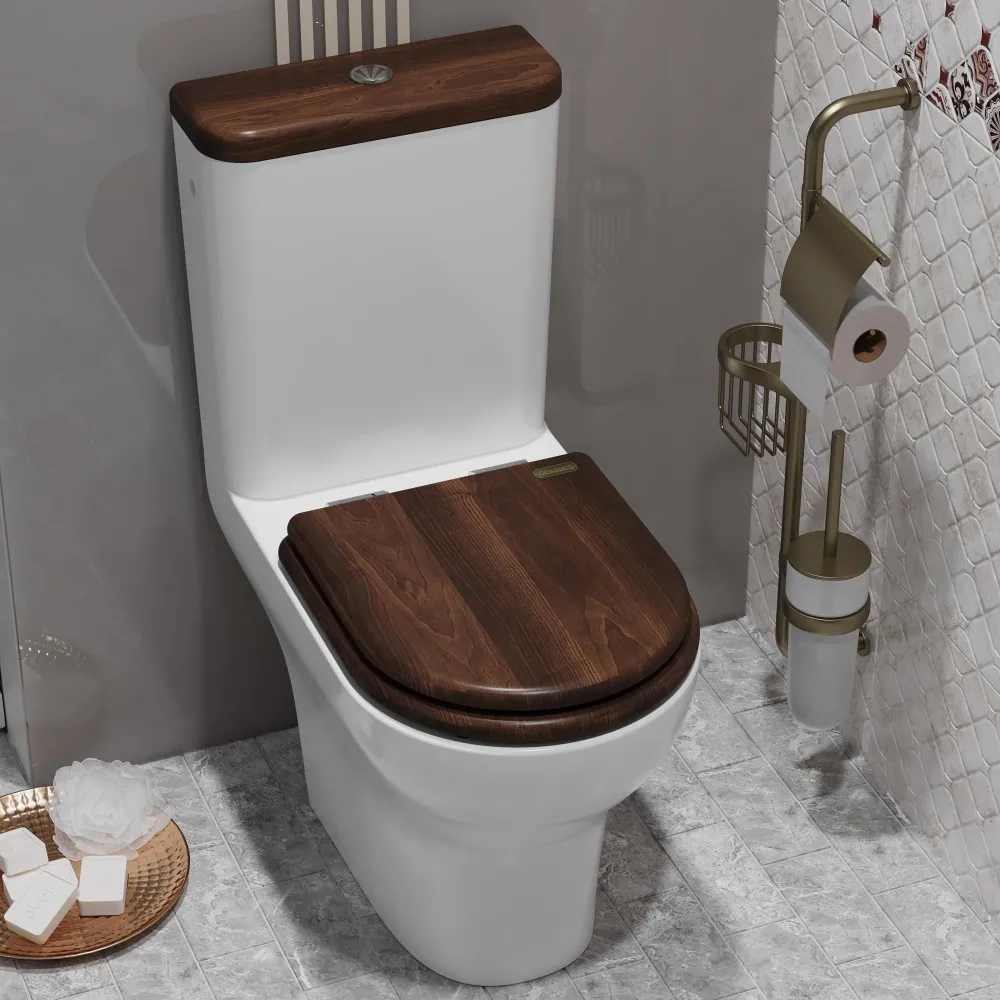 Унитаз-компакт Opadiris Палермо OS24724N белый, светлый орех