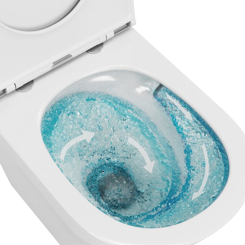 Унитаз Owl 1975 OWLT190403S Vatter Ruta-H mini подвесной, с микролифтом, система смыва воронка-водоворот, белый