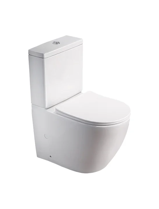 Унитаз SantiLine SL-5016 напольный, безободковый, белый