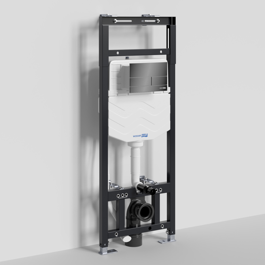 Инсталляция WasserKraft Alme 15TLT.010.ME.PB04 для подвесного унитаза, с кнопкой
