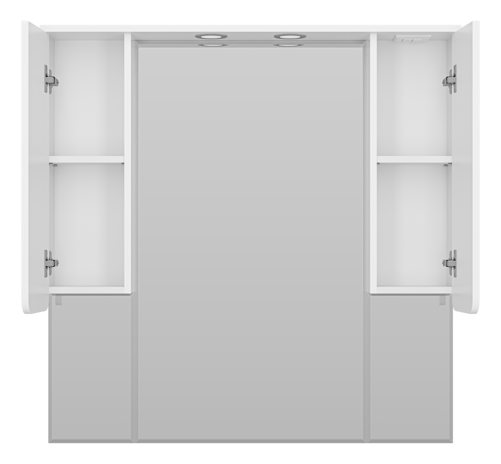 Зеркало-шкаф Misty Чегет 105, белый