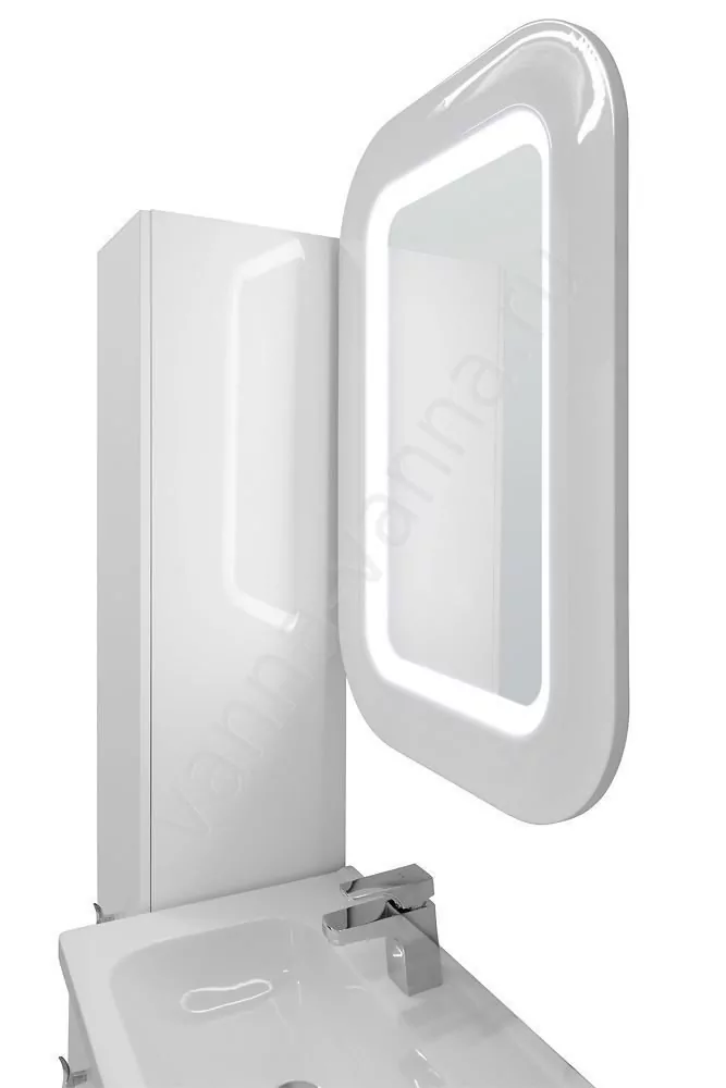 Зеркало Vod-ok Elite Арнелла 60 свет, белый