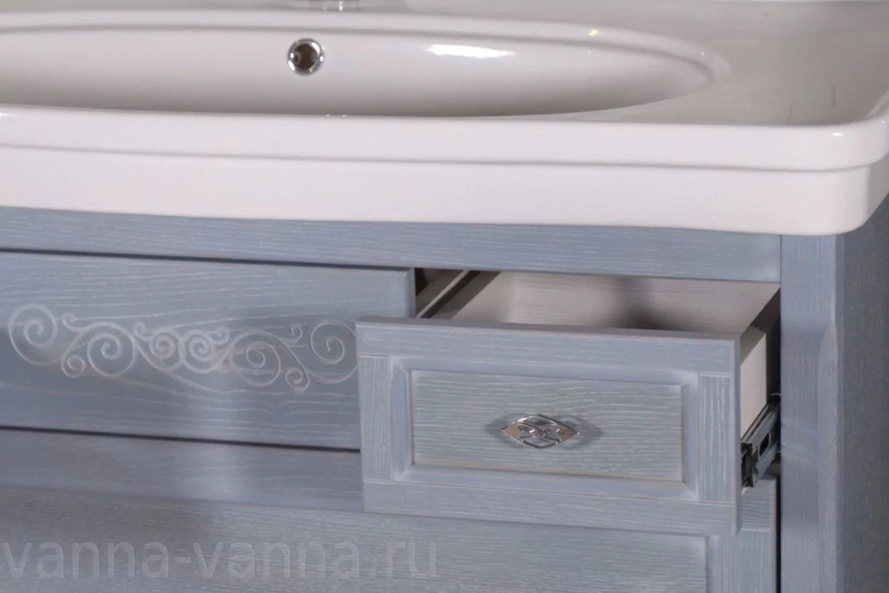 Мебель для ванной ASB Woodline Модерн 105 комплект, напольный, рошфор от магазина Vanna-Vanna.ru!