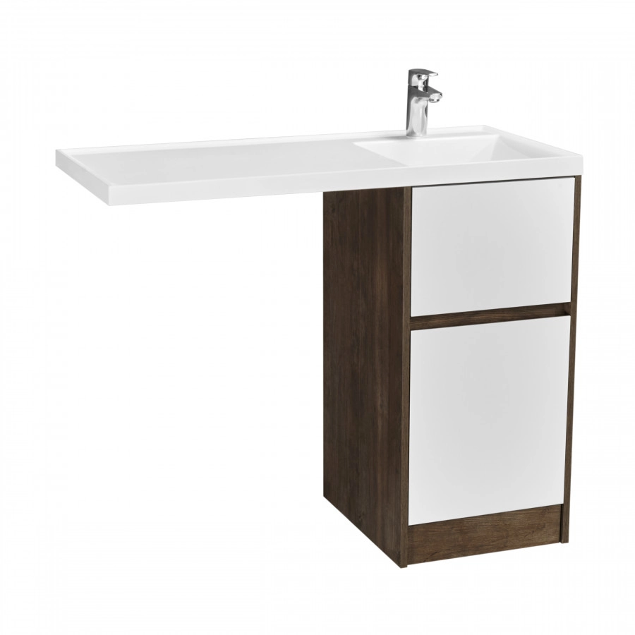 Тумбы под раковину AQUATON Лондри 40 Дуб Кантри/белый