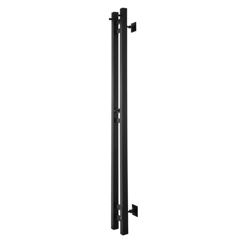 Полотенцесушитель электрический Energy DART 1200x100 черный матовый с терморегулятором и таймером, узкий, с проводом от магазина Vanna-Vanna.ru!