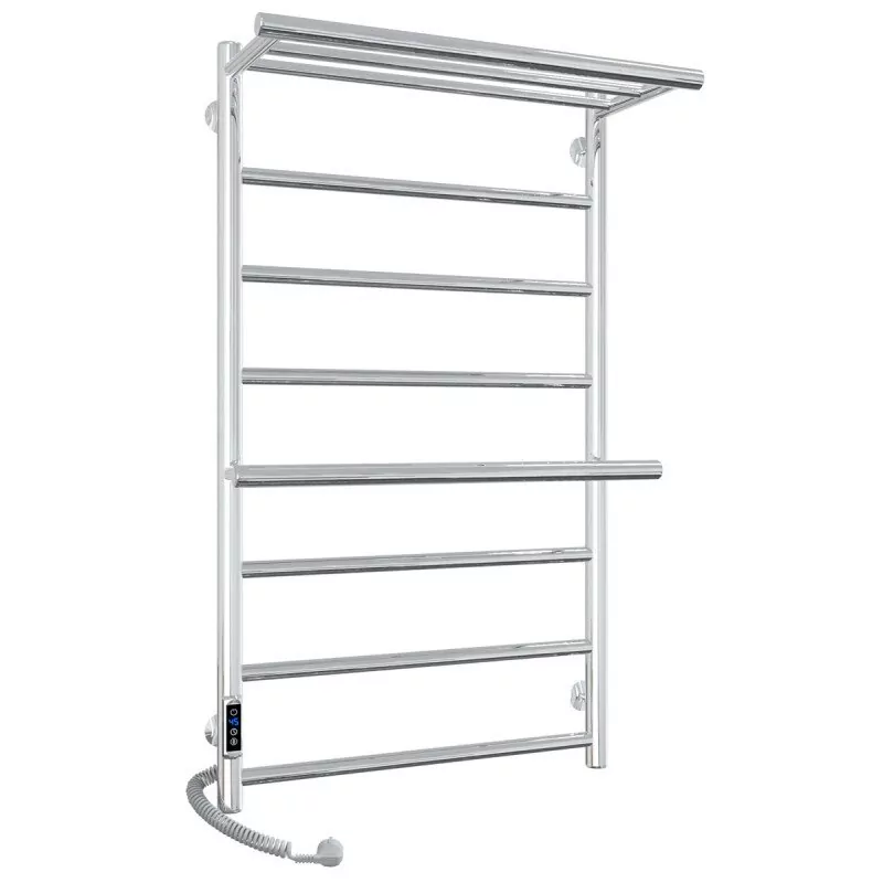 Полотенцесушитель электрический Laris Лавина П9 500х800 с полкой, левый, хром