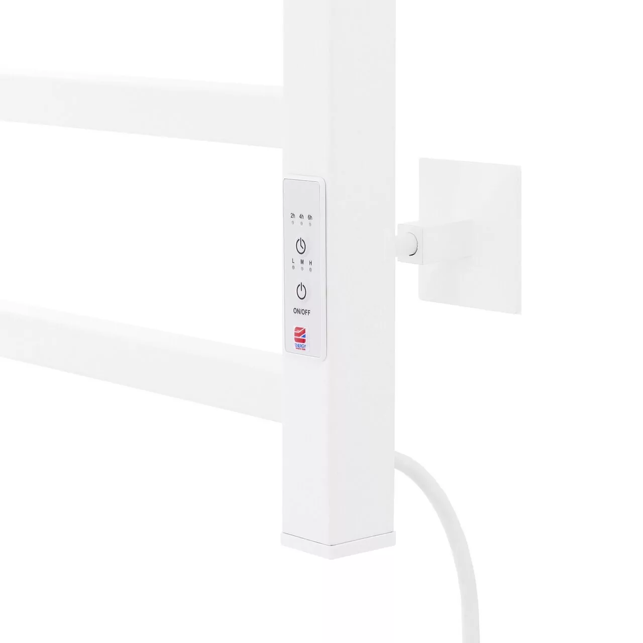 Полотенцесушитель электрический Energy Cube 700х400 с таймером, белый матовый