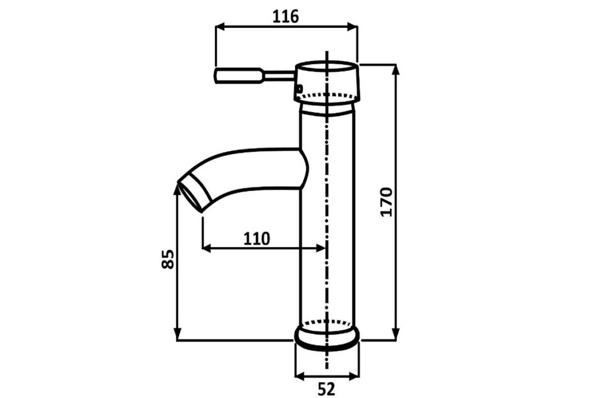 Смеситель для раковины ALMAes Sona TVZ-0907 хром