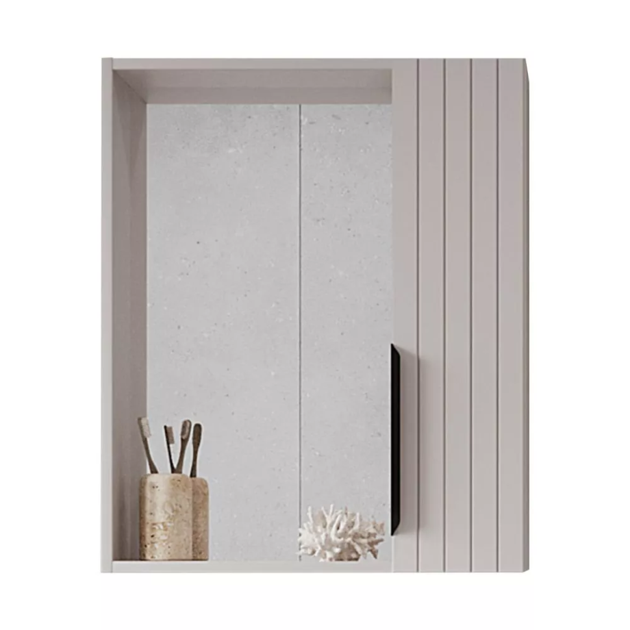 Зеркало с шкафчиком Viant Сицилия 50 R капучино