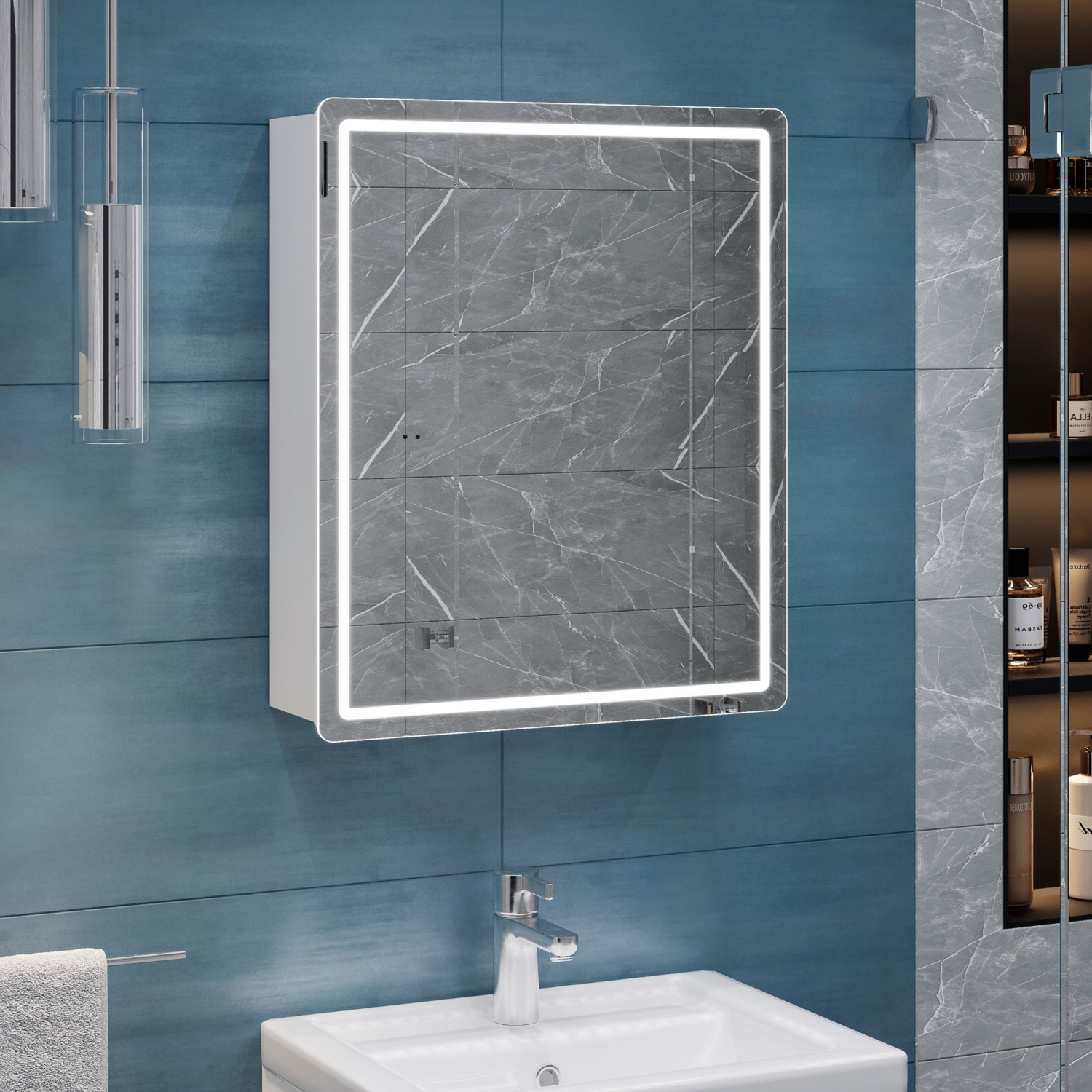 Зеркало Vigo Geometry Comfort 500 свет, сенсор, антизапотевание