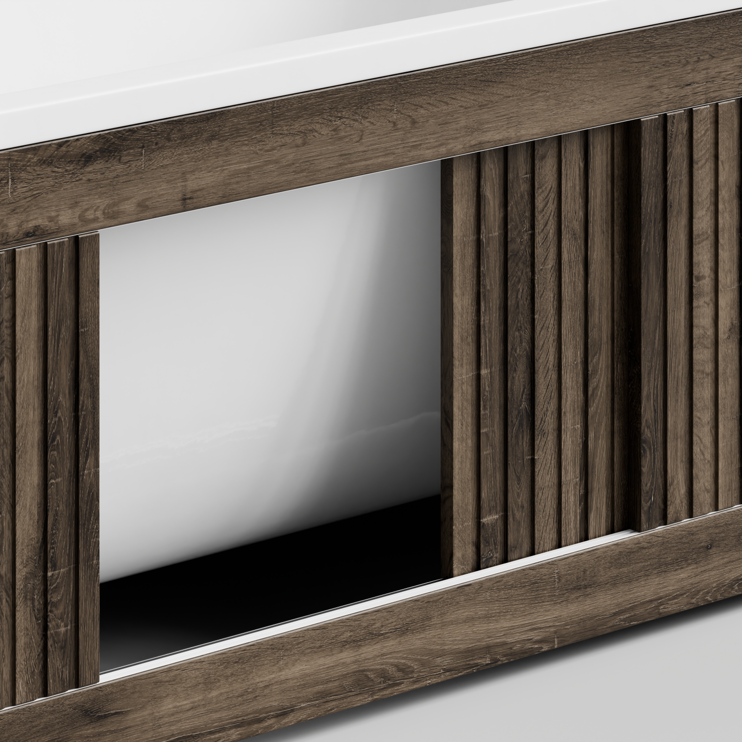 Экран под ванну Vod-ok Тач 170 раздвижной Дуб крымский коричневый