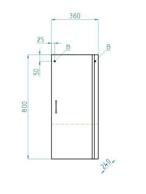 Шкаф навесной Style Line Эко Стандарт 36 R, белый