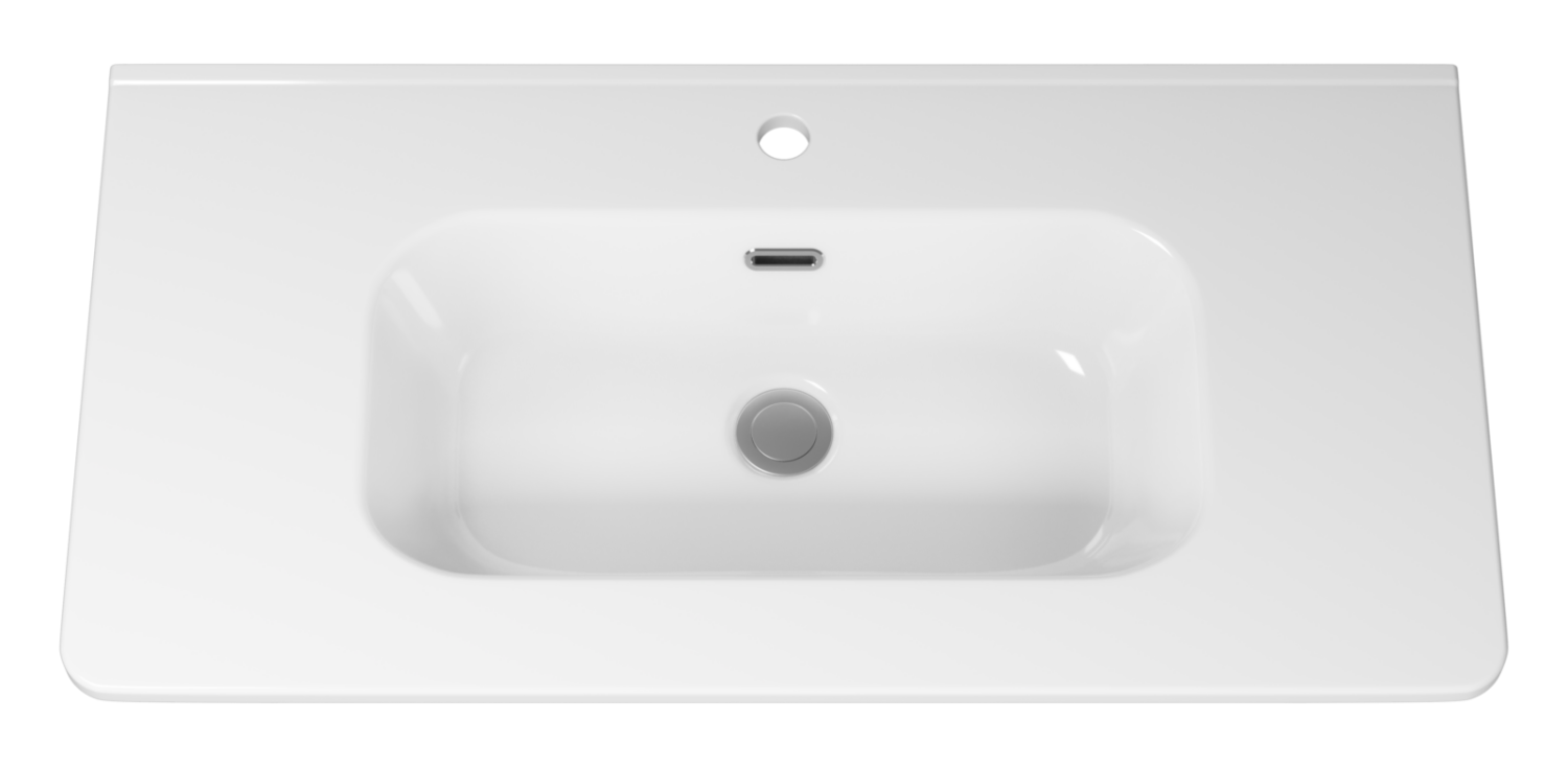 Тумба с раковиной Brevita Risacca Crema 90 напольная, серый