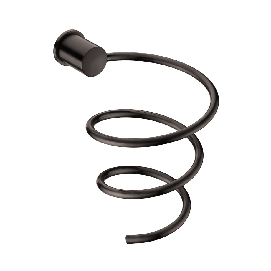 Держатель фена WasserKRAFT K-1080GUN METAL PVD-покрытие оружейная сталь