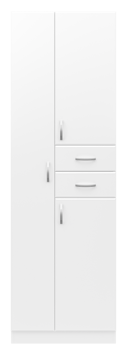 Пенал Misty Мисти 60 напольный, с бельевой корзиной, белый