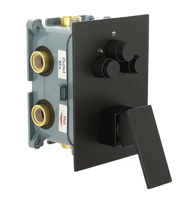 Душевой комплект ALMAes Eden TVZ-0817 черный матовый