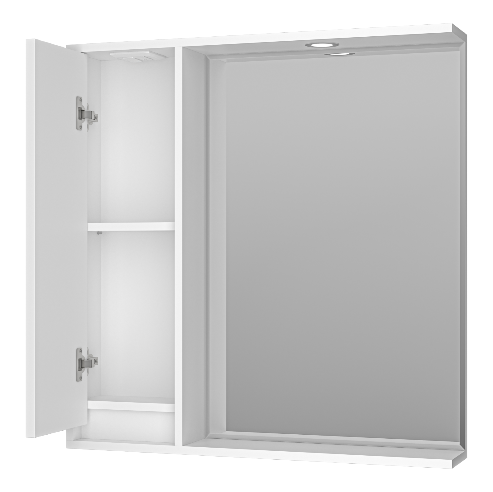 Зеркало-шкаф Brevita Balaton 80 L, белый