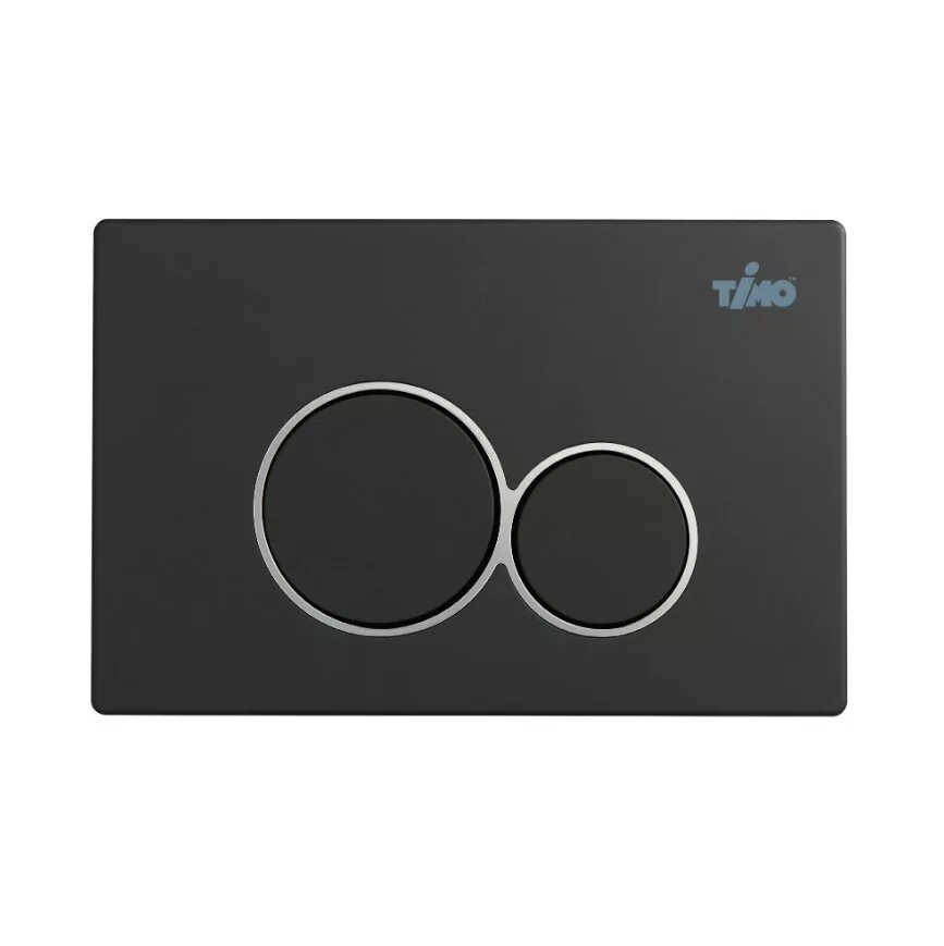 Кнопка смыва TIMO KULO FP-001MB механическая, черная