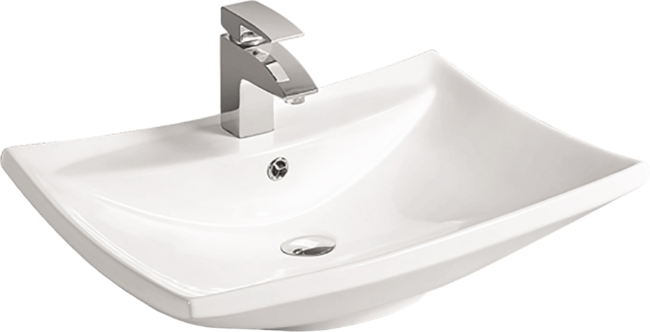 Раковина SantiLine SL-1015 накладная, белая