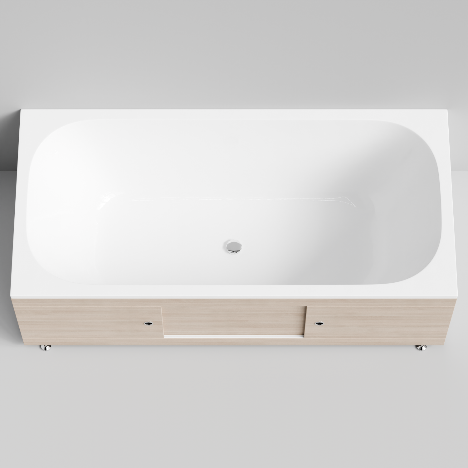 Экран под ванну купе Vod-ok 180 раздвижной см дуб