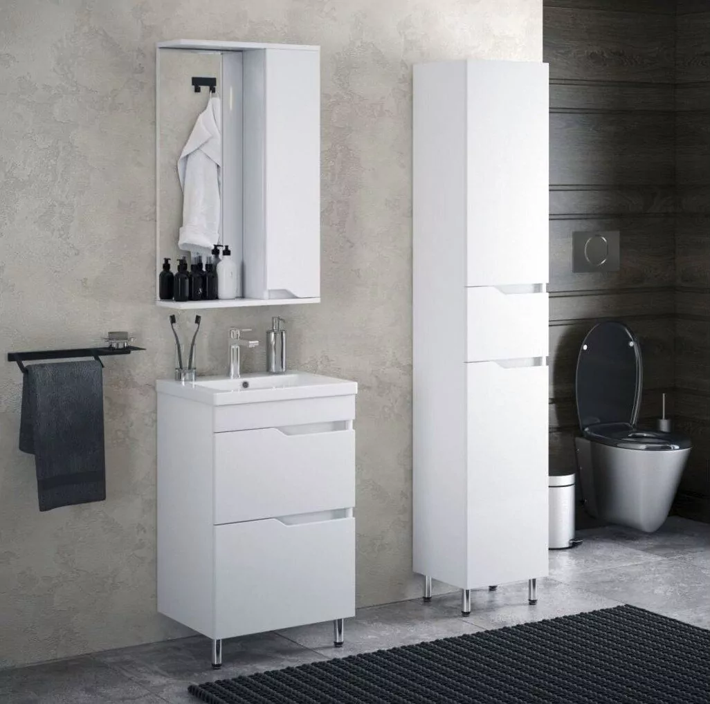 Зеркало-шкаф Corozo Теона 50 R белый