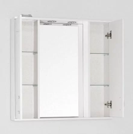 Зеркало-шкаф Style Line Эко Стандарт Панда 90/С свет, белый