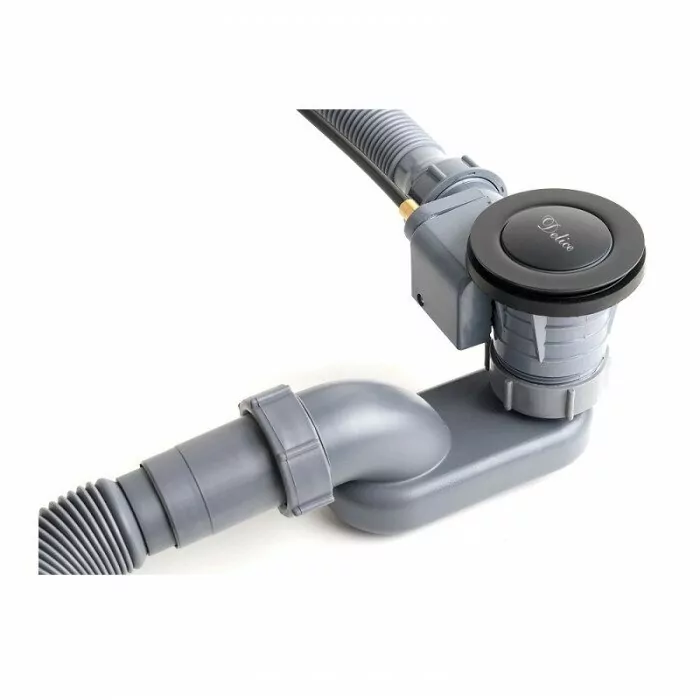 Слив-перелив для ванны полуавтомат Delice DLR000008 Черный матовый