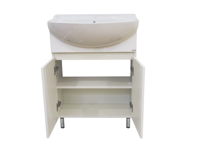 Тумба с раковиной Misty Амур 70 белый