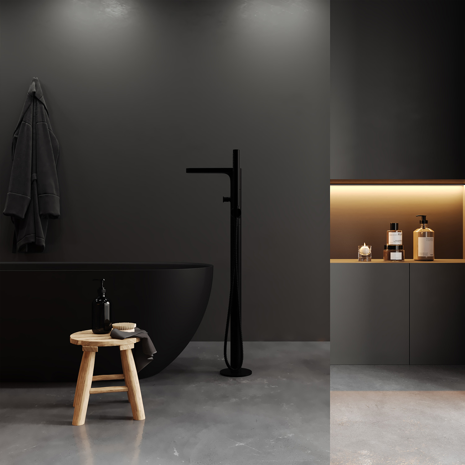 Душевая перегородка WasserKRAFT Vechte 60W39RG-MR розовое золото