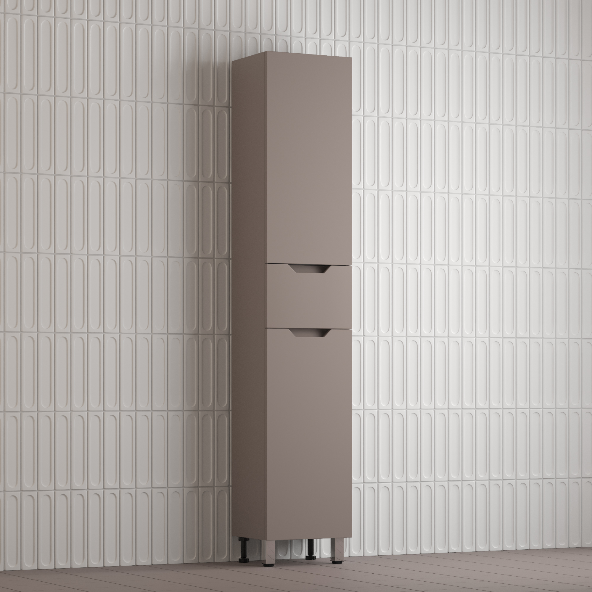 Пенал Style Line Остин 36 R, напольный, 1 ящик, тауп темный