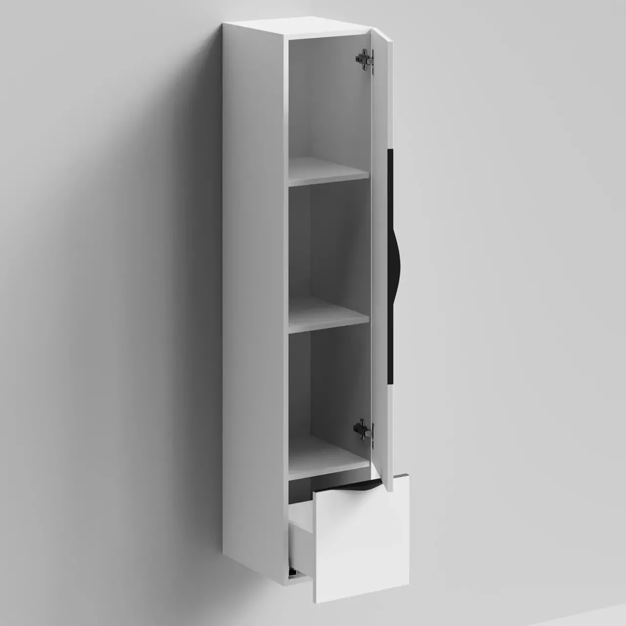 Пенал Vod-ok Марко 30 R/L 1 дверь с ящиком, подвесной, белый + 13 цветов, ручка хром или черный от магазина Vanna-Vanna.ru!