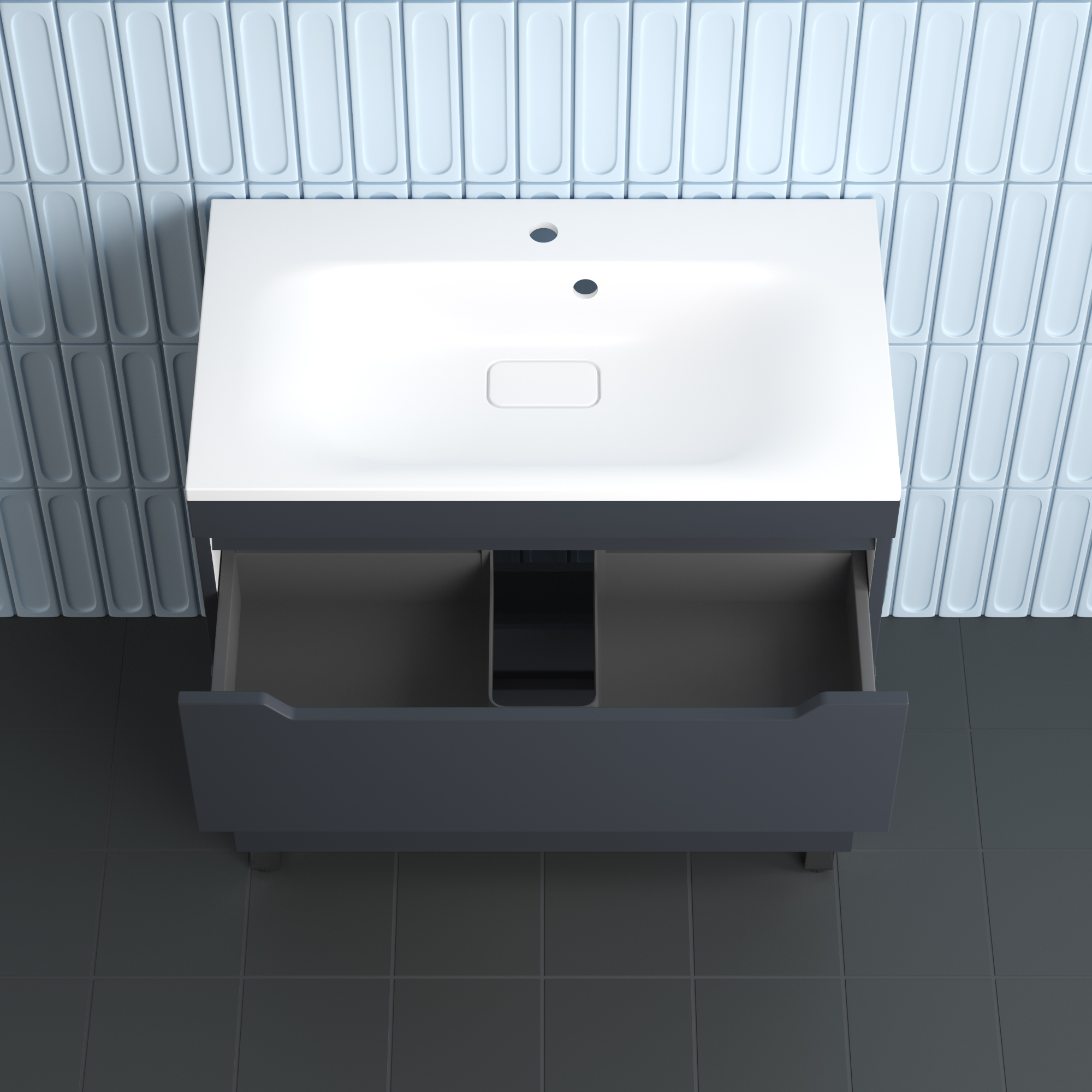 Тумба напольная Style Line Остин 80 с раковиной Фортуна 80 белый, графит