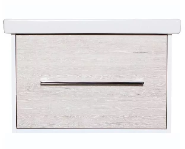 Тумба подвесная Sanflor Экко 60 с раковиной Como 60, орегон