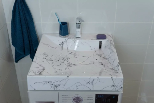Раковина Stella Polar Турин 60х60 белый мрамор от магазина Vanna-Vanna.ru!