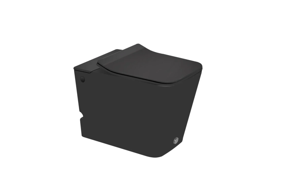 Унитаз SantiLine SL-5033МВ напольный, импульсный, черный матовый