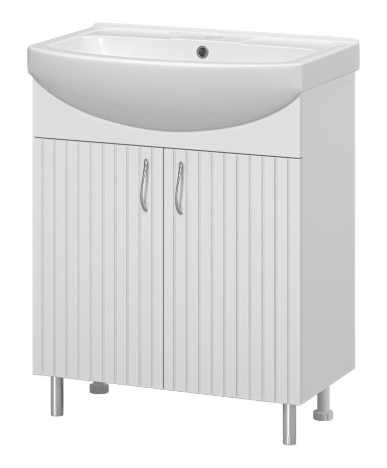 Тумба с раковиной Misty Изео 70 белый