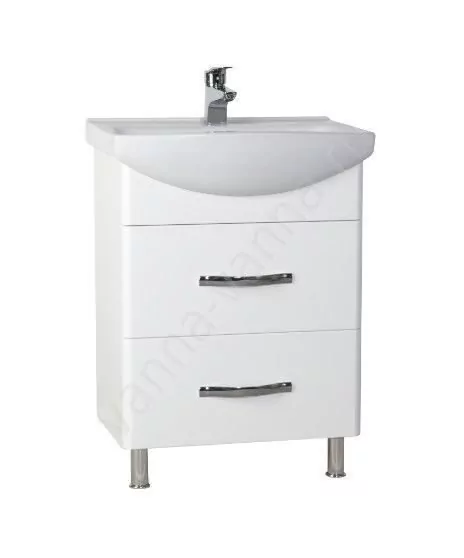 Мебель для ванной Bellezza Анкона 60 см комплект, напольный, белый