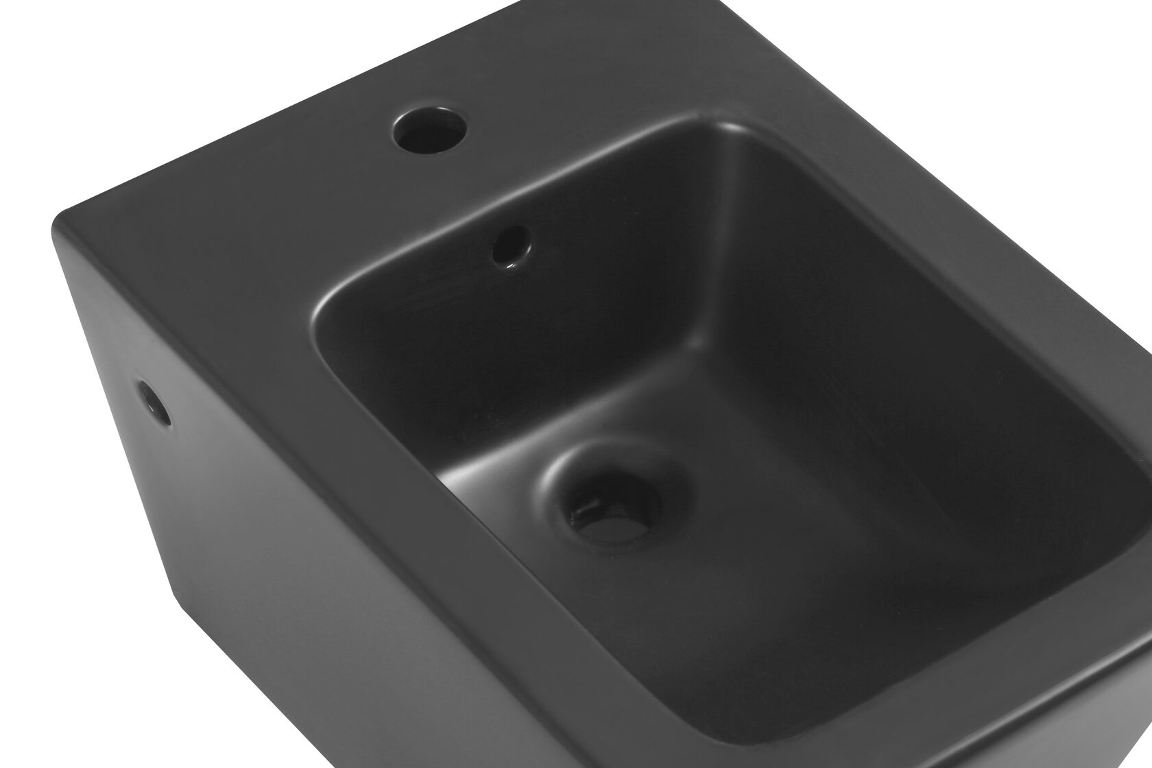 Унитаз - биде подвесное SantiLine SL-5054MB черный матовый