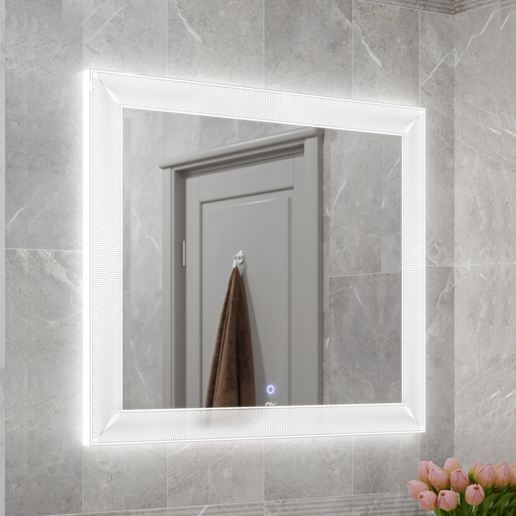 Зеркало Alavann Classic 90 свет, сенсор